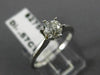 ANTIQUE .59CT OLD MINE DIAMOND 14KT WHITE GOLD SOLITAIRE ENGAGEMENT RING #17943