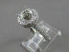 ESTATE 1.20CTW DIAMOND PAVE 14K W GOLD ENGAGEMENT RING SEMI MOUNT SETTING #20096
