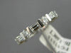 ESTATE 1.60CT ROUND & BAGUETTE DIAMOND PLATINUM ETERNITY ANNIVERSARY RING #2185