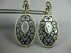 ESTATE EXTRA LARGE 1.20CT DIAMOND 14KT TWO TONE GOLD FILIGREE HANGING EARRINGS