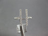 ESTATE WIDE .39CT DIAMOND 18KT WHITE GOLD 3D CLASSIC DOUBLE BAR FUN RING