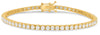 4.0CT DIAMOND 14KT YELLOW GOLD 3D CLASSIC ROUND 4 PRONG ETERNITY TENNIS BRACELET