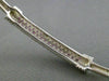 ESTATE 1.15CT PINK SAPPHIRE 14KT WHITE GOLD 3D CLASSIC MULTI ROW BANGLE BRACELET
