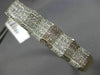 ESTATE WIDE 5.52CT DIAMOND 14KT ROSE GOLD 3D MULTI ROW PYRAMID BANGLE BRACELET