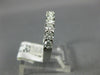 ESTATE .75CT DIAMOND 14K WHITE GOLD 3D 3mm SHARE PRONG WEDDING ANNIVERSARY RING