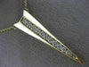 ESTATE .50CT DIAMOND 14K YELLOW GOLD 3D TRILLION TRIANGULAR ANCHOR LOVE NECKLACE