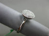 ESTATE LARGE .40CT DIAMOND 18KT WHITE GOLD 3D CLUSTER CIRCULAR CLASSIC RING