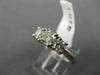 ESTATE 1.12CT DIAMOND 14K WHITE GOLD 3 STONE PAST PRESENT FUTURE ENGAGEMENT RING