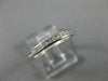 ESTATE .10CT DIAMOND 14K WHITE GOLD ROUND CHANNEL SEMI ETERNITY ANNIVERSARY RING