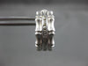 ESTATE .10CT ROUND DIAMOND 14KT WHITE GOLD BAMBOO DESIGN CLIP ON EARRINGS #21694