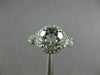 ESTATE 2.93CT AAA WHITE TOPAZ 14KT WHITE GOLD 3D INFINITY LOVE ENGAGEMENT RING