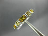 ESTATE 1.05CT AAA CITRINE 14KT WHITE GOLD 3D 5 STONE CUSHION CUT SQUARE FUN RING