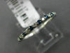 .41CT DIAMOND & AAA SAPPHIRE 14KT WHITE GOLD 3D SEMI ETERNITY ANNIVERSARY RING