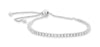 ESTATE 1.50CT DIAMOND 14KT WHITE GOLD 3D CLASSIC BOLO ADJUSTABLE TENNIS BRACELET