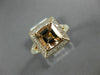LARGE 1.60CT DIAMOND & AAA MORGANITE 14KT ROSE GOLD CUSHION CUT ENGAGEMENT RING
