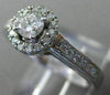 ESTATE .50CT DIAMOND 14KT WHITE GOLD CLASSIC ROUND HALO FILIGREE ENGAGEMENT RING