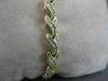 ANTIQUE 1.75CT DIAMOND 14K YELLOW GOLD TWIST BRACELET 6MM WIDE 7.50" INCH #18694