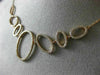 ESTATE LARGE .90CT ROUND DIAMOND 14KT ROSE GOLD 3D MULTI OPEN OVAL FUN NECKLACE