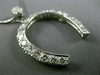 ESTATE LARGE PLATINUM 2.60CT DIAMOND 3D HORSESHOE LUCKY FLOATING PENDANT #21965