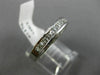 ESTATE .94CT ROUND & PRINCESS DIAMOND 14KT WHITE GOLD 3D ANNIVERSARY RING #1176