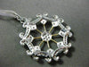ESTATE LARGE .25CT DIAMOND 14KT WHITE & YELLOW GOLD 3D SNOWFLAKE FILIGRE PENDANT