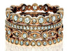 LARGE 1.18CT DIAMOND 18KT ROSE GOLD FILIGREE MILGRAIN STACKABLE ANNIVERSARY RING