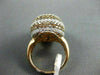 ESTATE LARGE 5.49CT MULTI COLOR & WHITE DIAMONDS 18KT ROSE GOLD FUN RING AMAZING
