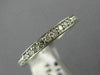 ESTATE .52CT ROUND DIAMOND 14KT WHITE GOLD 3D ETERNITY ANNIVERSARY RING #19401