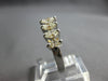 ESTATE 1.30CT DIAMOND 14KT WHITE GOLD GRADUATING WEDDING ANNIVERSARY RING #27964