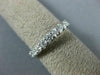 ESTATE .75CT DIAMOND 14K WHITE GOLD 3D 3mm SHARE PRONG WEDDING ANNIVERSARY RING