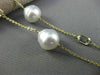 ESTATE LONG AAA TOPAZ & SOUTH SEA PEARL 14KT YELLOW GOLD BY THE YARD NECKLACE