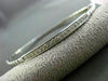 ESTATE .38CT ROUND DIAMOND 14KT WHITE GOLD 3D 3.5mm CLASSIC BANGLE BRACELET