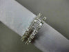 ESTATE 1.52CT ROUND & BAGUETTE DIAMOND 18KT WHITE GOLD 3D MULTI ROW WEDDING RING