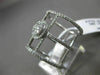 ESTATE LARGE .84CT DIAMOND 14K WHITE GOLD 3D STAR OF DAVID MULTI ROW FLOWER RING
