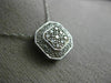 ESTATE .50CT WHITE & FANCY YELLOW DIAMOND 14K WHITE GOLD FILIGREE PENDANT #20803