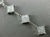 LARGE .68CT DIAMOND 18KT WHITE GOLD GRADUATING JOURNEY FLOATING PENDANT