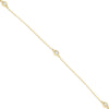 ESTATE .75CT DIAMOND 14KT YELLOW GOLD 3D CLASSIC BY THE YARD LOVE NECKLACE