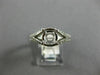 ESTATE .45CT DIAMOND 14KT WHITE GOLD V SHAPE CLASSIC SEMI MOUNT ENGAGEMENT RING