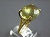LARGE 1.78CT DIAMOND & AAA LEMON QUARTZ 14KT YELLOW GOLD OVAL FILIGREE FUN RING