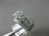 EXTRA LARGE 1.5CT DIAMOND 14K WHITE GOLD FLOWER CLUSTER FILIGREE ENGAGEMENT RING