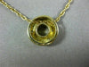 ESTATE .15CT DIAMOND 14KT YELLOW GOLD 3D ETOILE CIRCLE OF LIFE PENDANT #21994