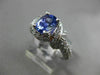 ESTATE WIDE 2.51CT DIAMOND & TANZANITE 18KT WHITE GOLD INFINITY ENGAGEMENT RING