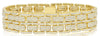 EXTRA LARGE 9.38CT DIAMOND 14KT YELLOW GOLD MULTI ROW PAVE RECTANGULAR BRACELET