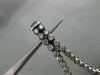 ESTATE LARGE 1.20CT DIAMOND 14KT WHITE & BLACK GOLD 3D ETOILE HANGING EARRINGS
