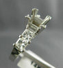 WIDE 1.0CT DIAMOND 14KT WHITE GOLD 3D PRINCESS SEMI MOUNT ENGAGEMENT RING #22408