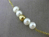 ESTATE PEARL 14KT YELLOW GOLD 3D MULTI PEARL BY THE YARD BEAD NECKLACE #24941