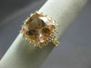 ESTATE LARGE 4.35CT DIAMOND & AAA MORGANITE 14K ROSE GOLD SQUARE ENGAGEMENT RING