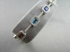 ESTATE 18KT 6.81CT MULTI COLOR EMERALD CUT SAPPHIRE & DIAMONDS GOLD BRACELET