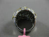 ESTATE LARGE 1.38CT DIAMOND 18K WHITE & YELLOW GOLD HANDCRAFTED PAVE NUGGET RING