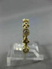 .25CT DIAMOND 14K YELLOW GOLD 3D 5 STONE FILIGREE SEMI ETERNITY ANNIVERSARY RING